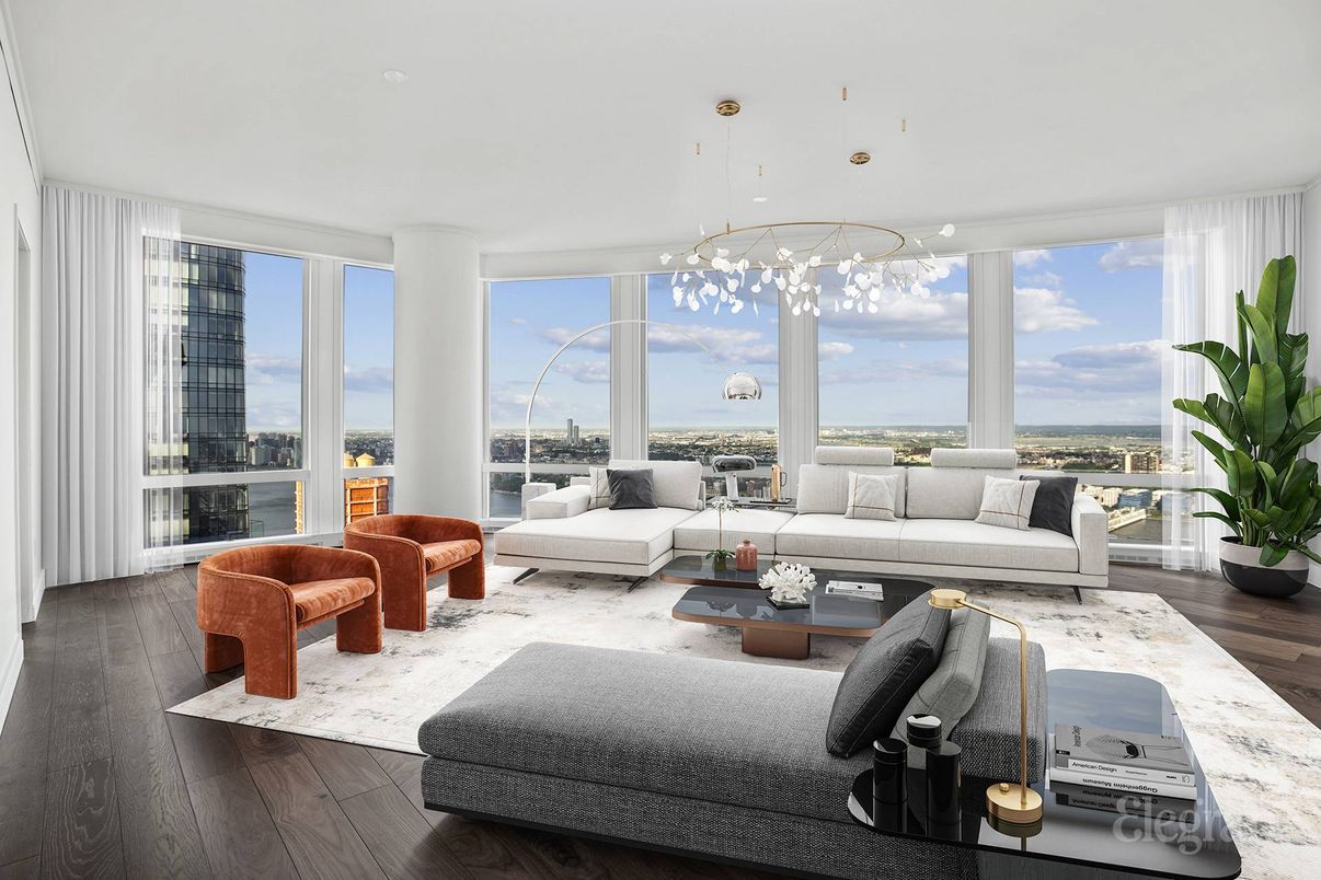 Interior, Living room, Pendant Lights, Wood Texture Flooring