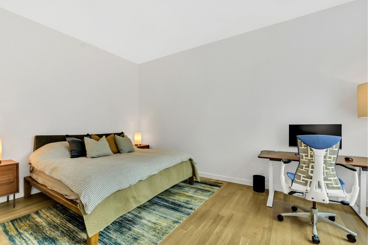 Bedroom, Home Office, Interior, Wood Texture Flooring
