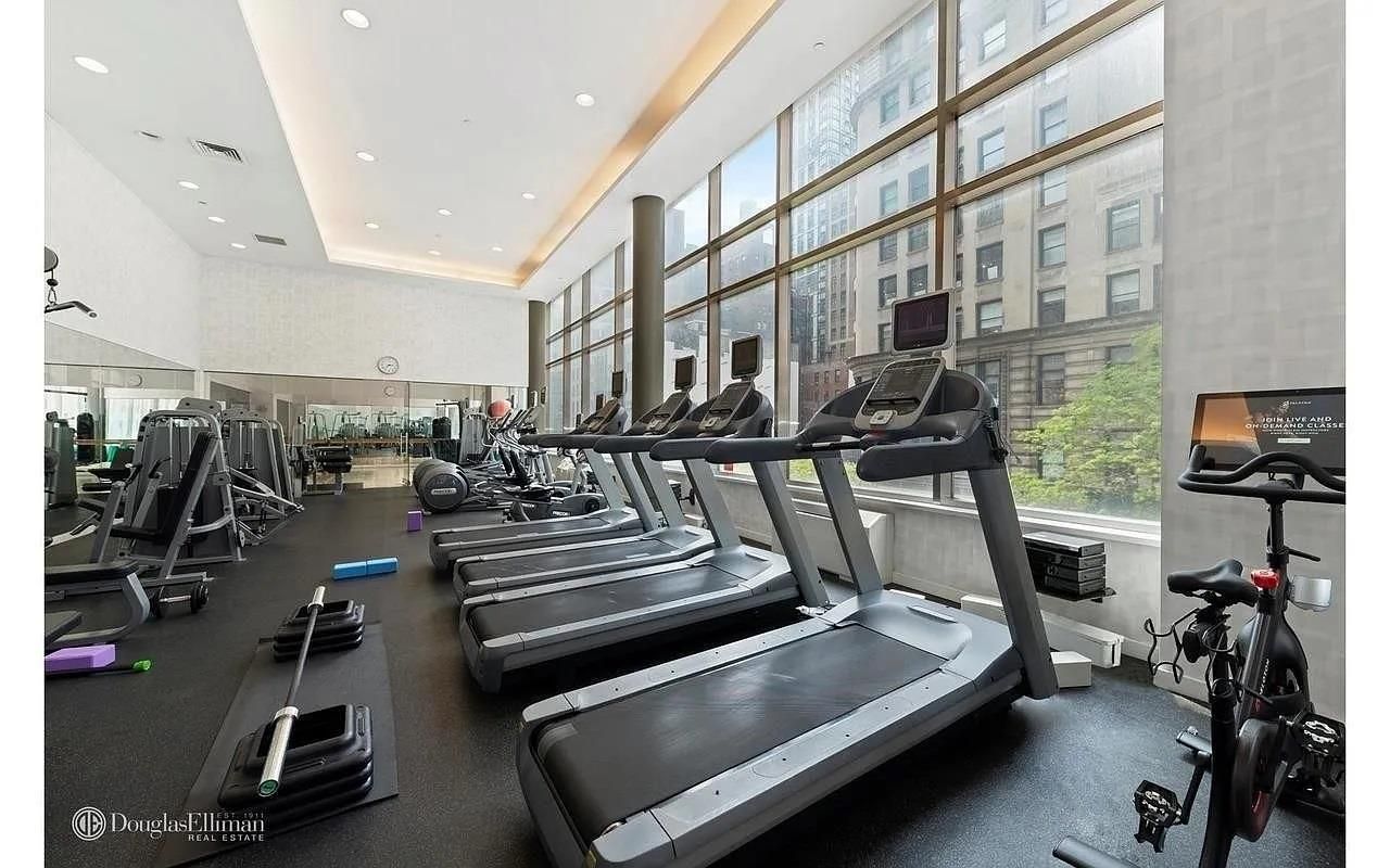 Fitness Equipment, Gym, Interior, Recessed Lighting