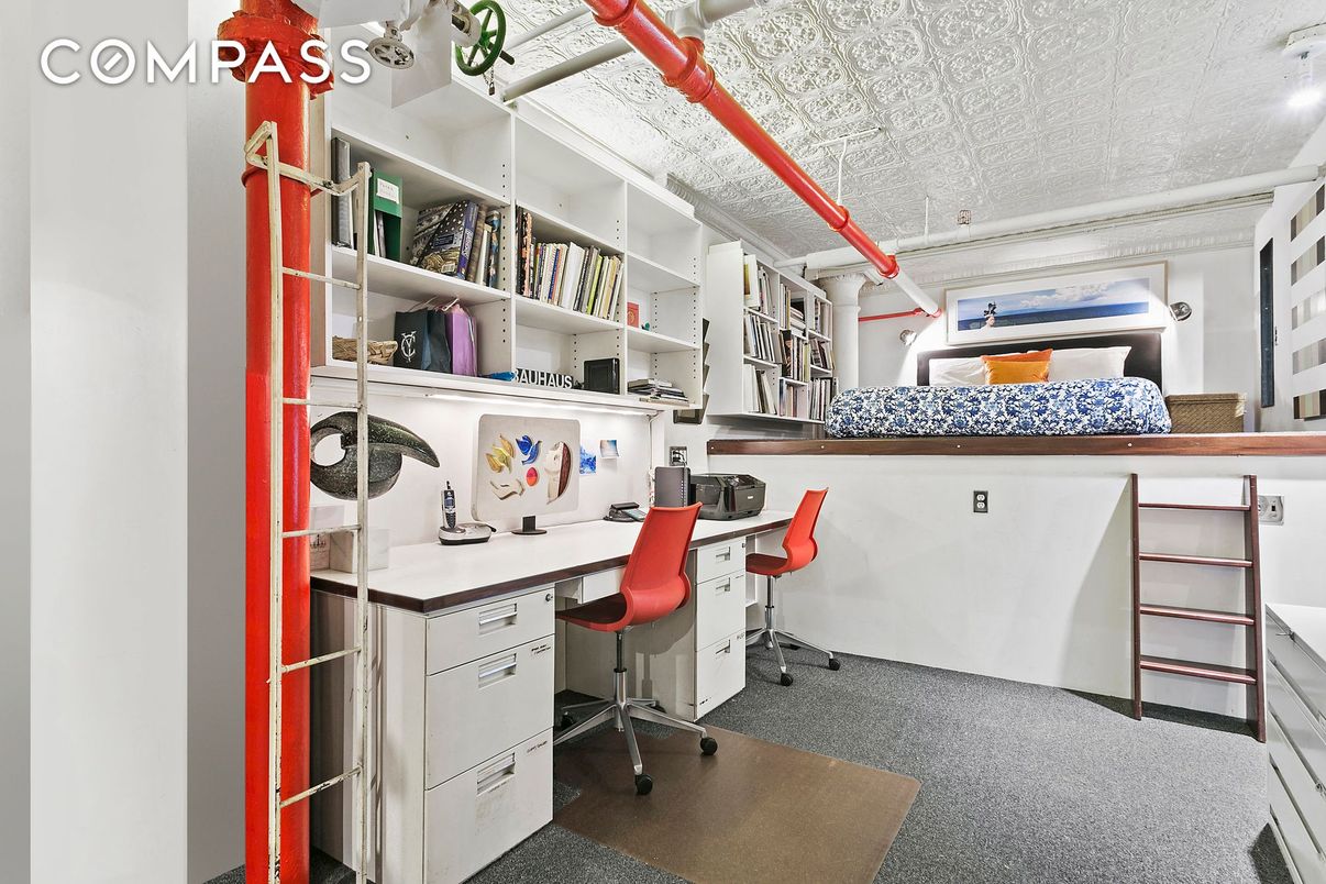 Home Office, Interior, Recessed Lighting