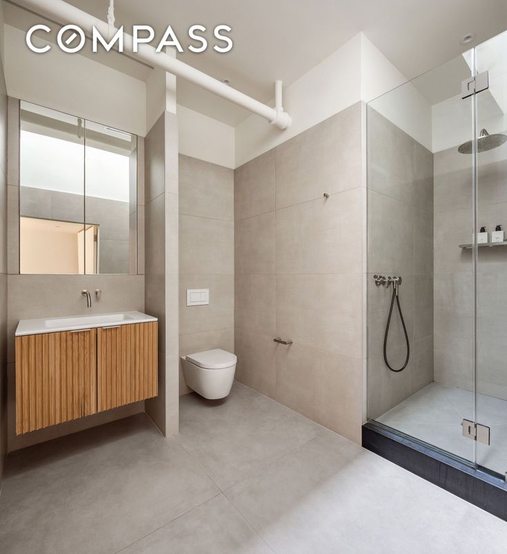 Bathroom, Dual Sink Vanities, Glass Shower, Interior