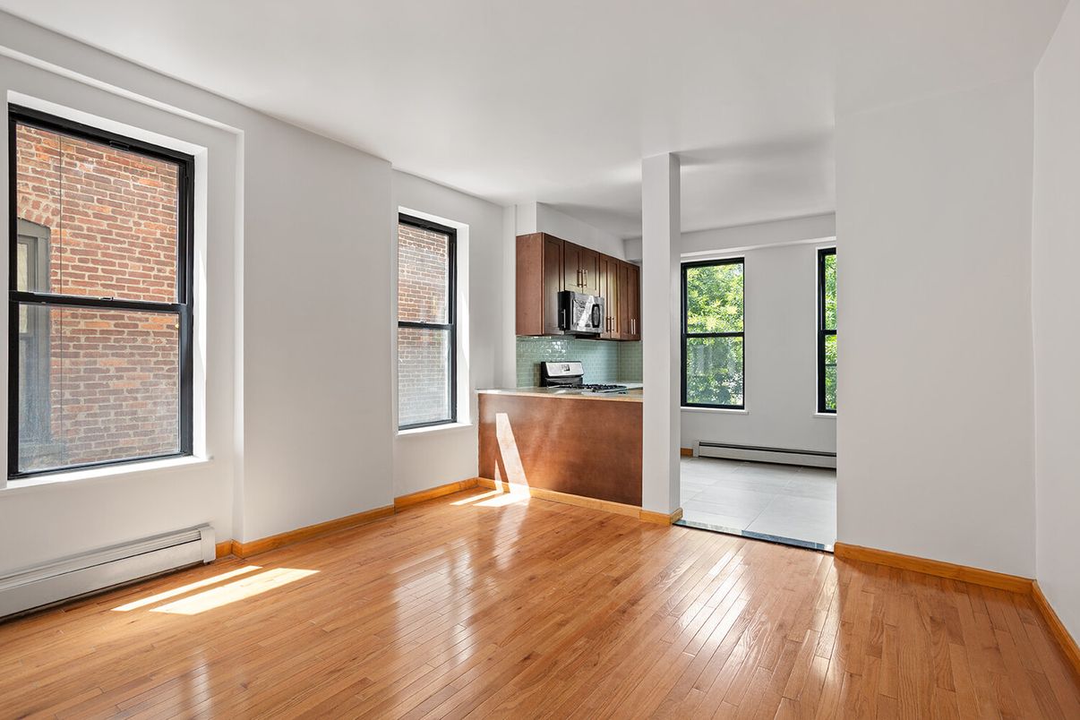 Empty room, Interior, Kitchen, Wood Texture Flooring
