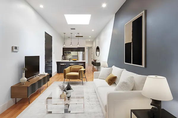 Interior, Kitchen, Living room, Pendant Lights, Recessed Lighting, Wood Texture Flooring