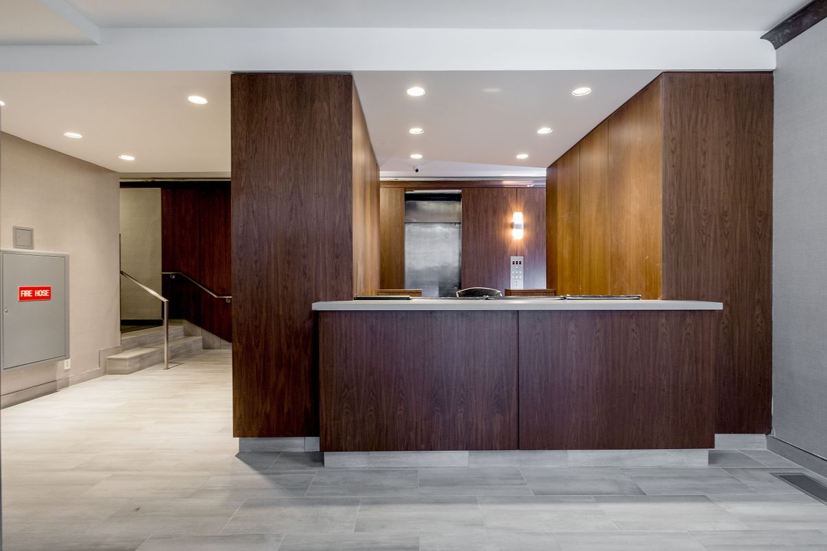 Interior, Marble, Recessed Lighting, Wooden Walls