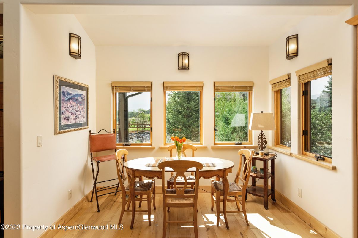 Dining room, Interior, Wood Texture Flooring