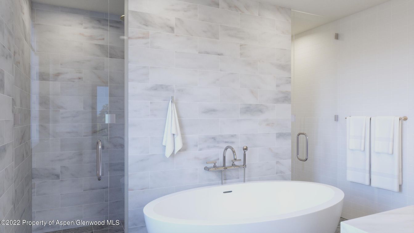 Bathroom, Free Standing Baths, Glass Shower, Interior