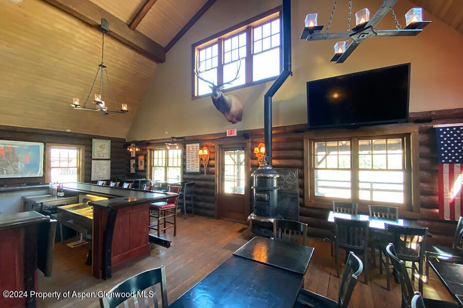 Dining room, Interior, Kitchen, Pendant Lights, Wooden Beams, Wooden Ceilings, Wood Texture Flooring, Wooden Walls