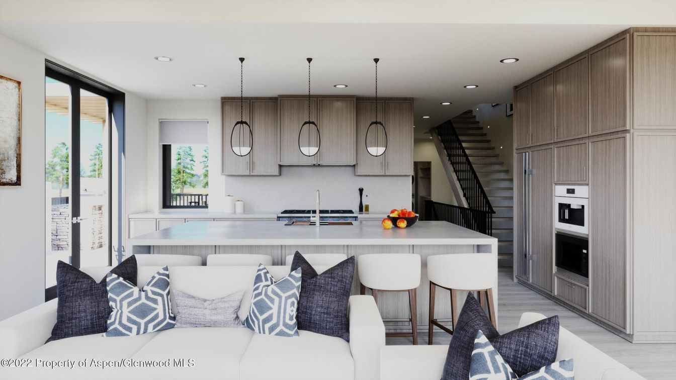Interior, Kitchen, Living room, Pendant Lights, Recessed Lighting