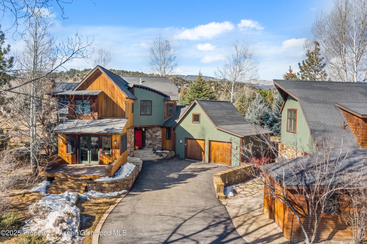Attached, Exterior, Facade, Log Home