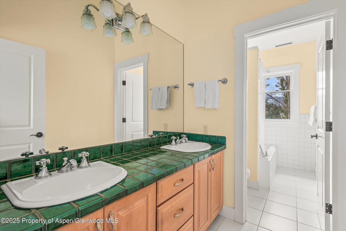Bathroom, Dual Sink Vanities, Interior, Tile Countertops
