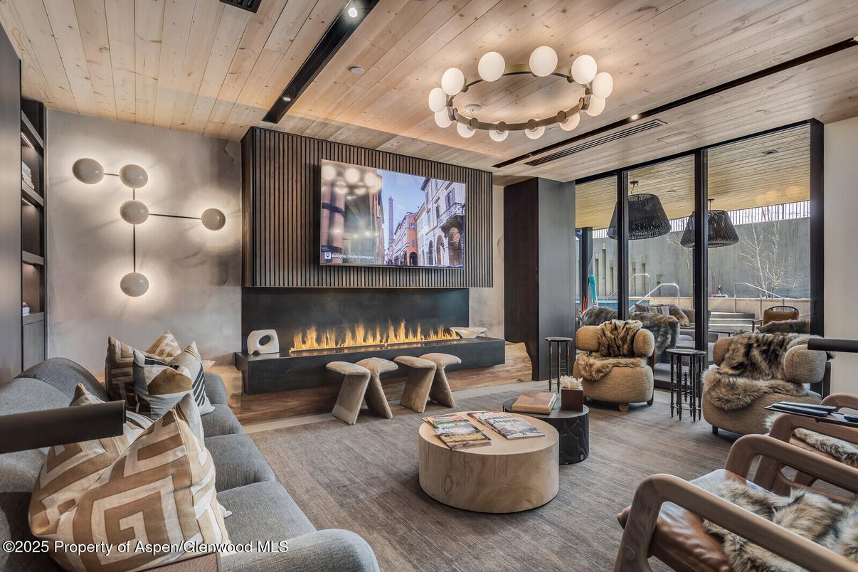 Fireplace, Interior, Living room, Recessed Lighting, Wooden Ceilings, Wood Texture Flooring