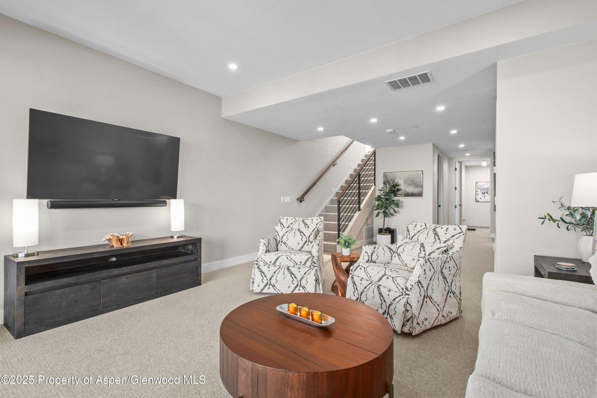 Interior, Living room, Recessed Lighting