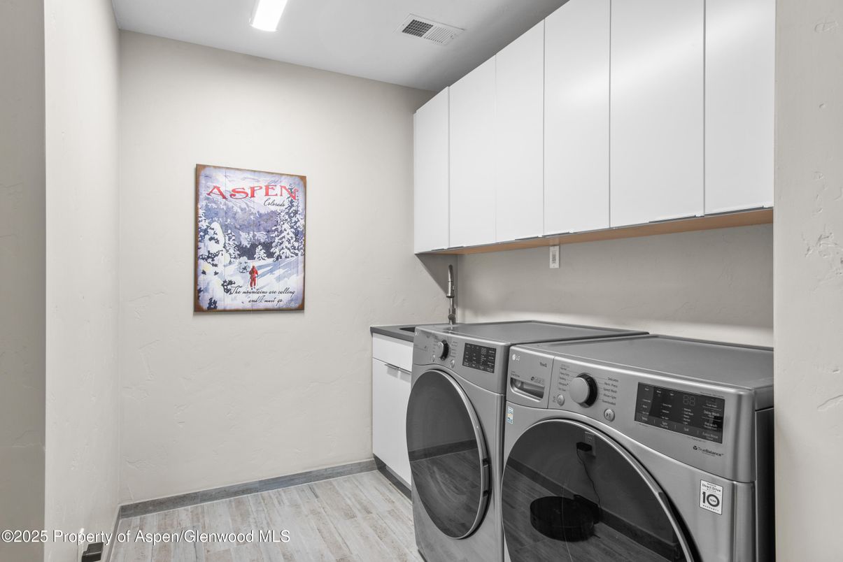 Interior, Recessed Lighting, Washer, Wood Texture Flooring