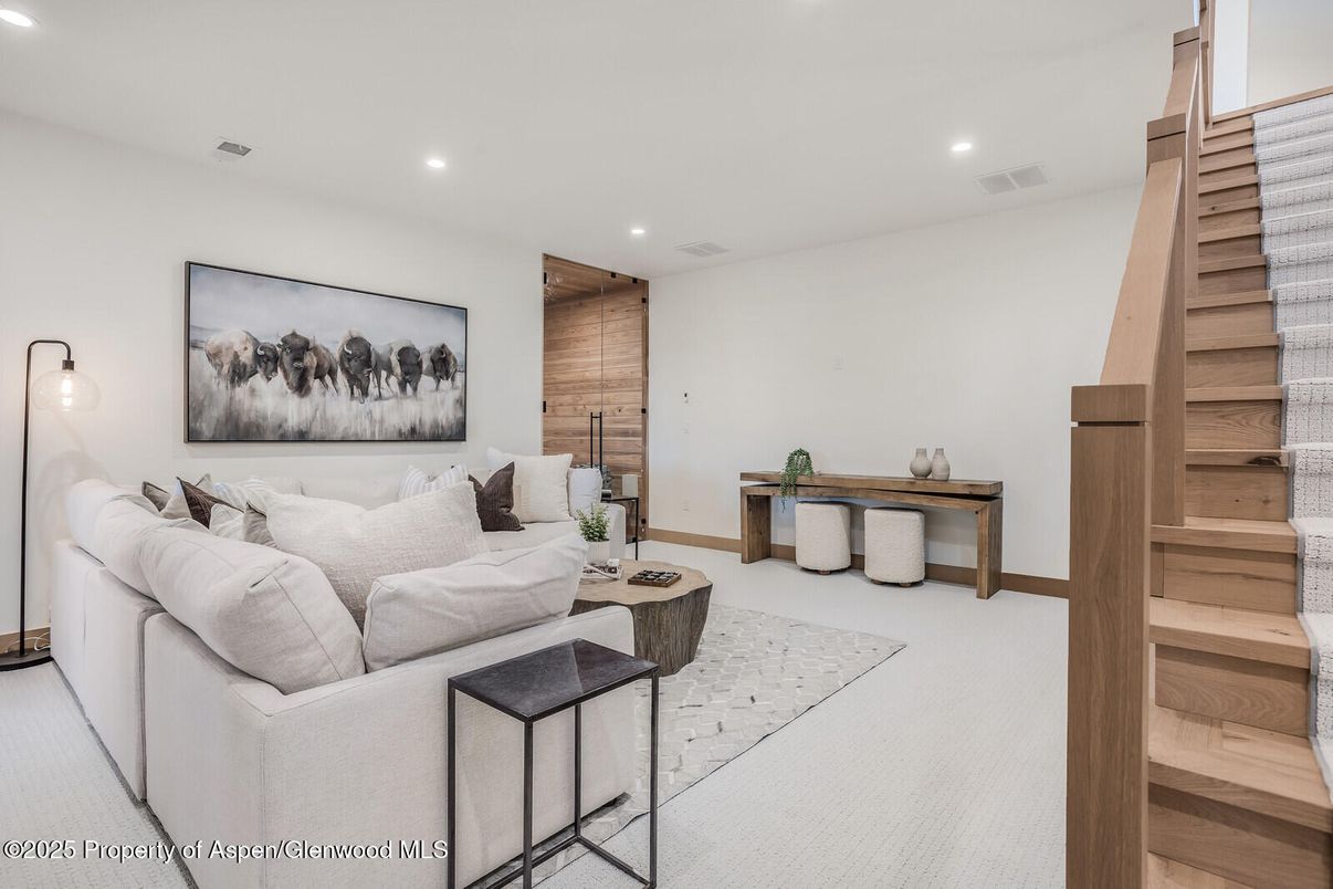 Interior, Living room, Recessed Lighting
