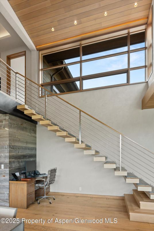 Interior, Recessed Lighting, Wooden Ceilings, Wood Texture Flooring