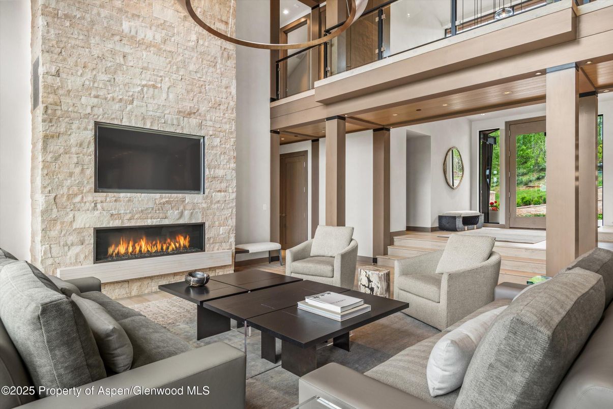 Fireplace, Interior, Living room, Stone Walls