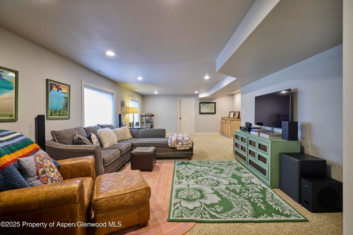 Interior, Living room, Recessed Lighting