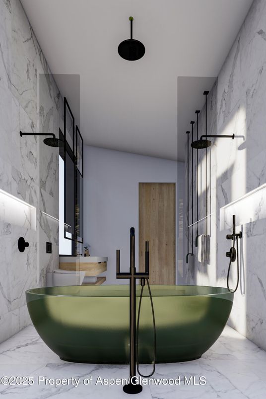 Bathroom, Interior, Marble, Marble Walls
