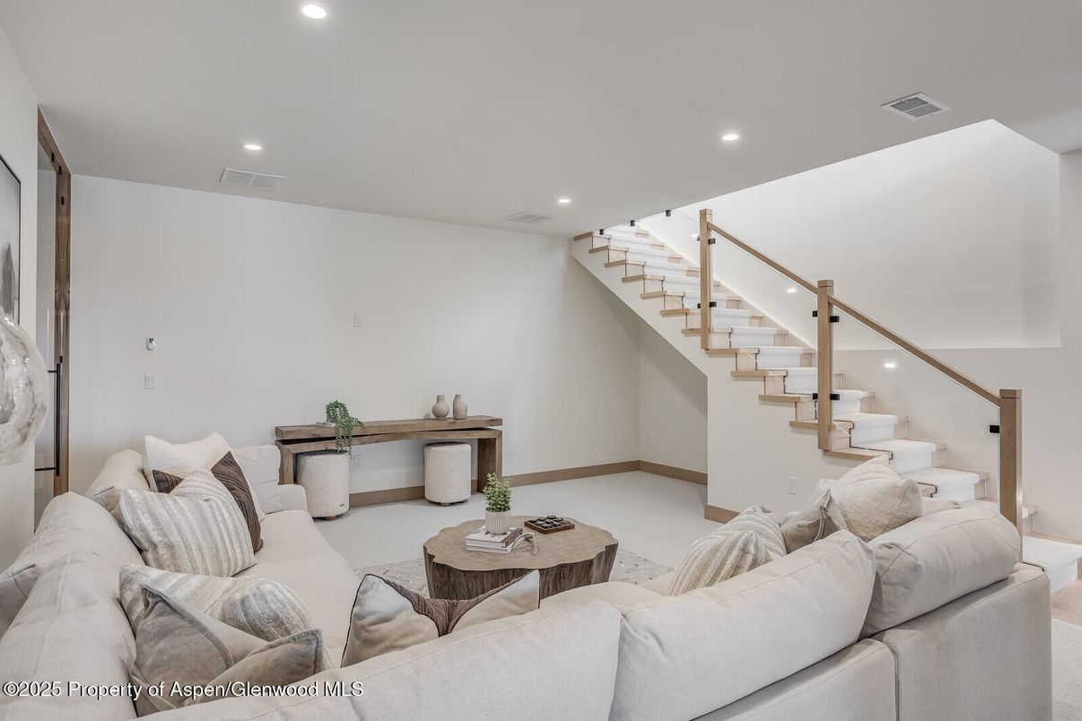 Interior, Living room, Recessed Lighting
