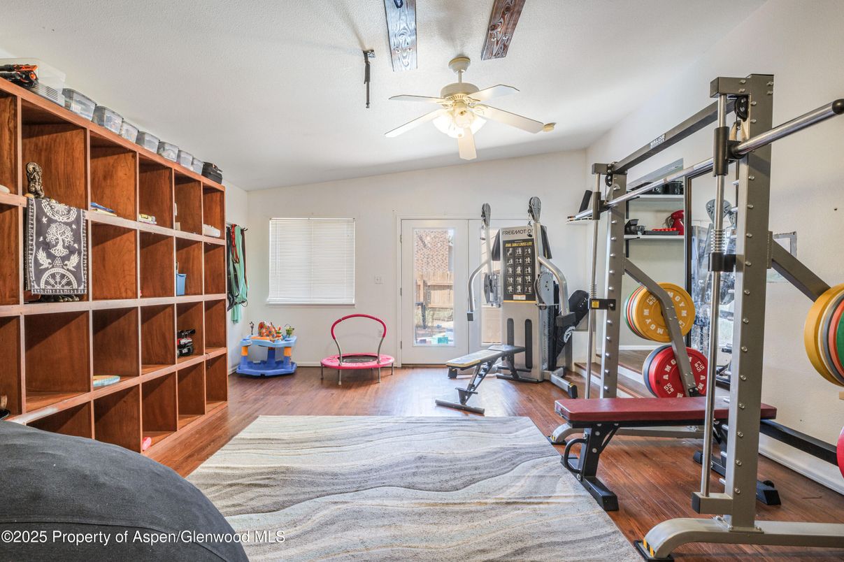 Fitness Equipment, Interior, Wood Texture Flooring