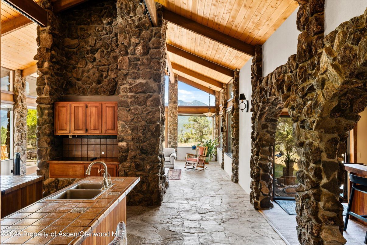 Interior, Kitchen, Stone Walls, Wooden Beams, Wooden Ceilings