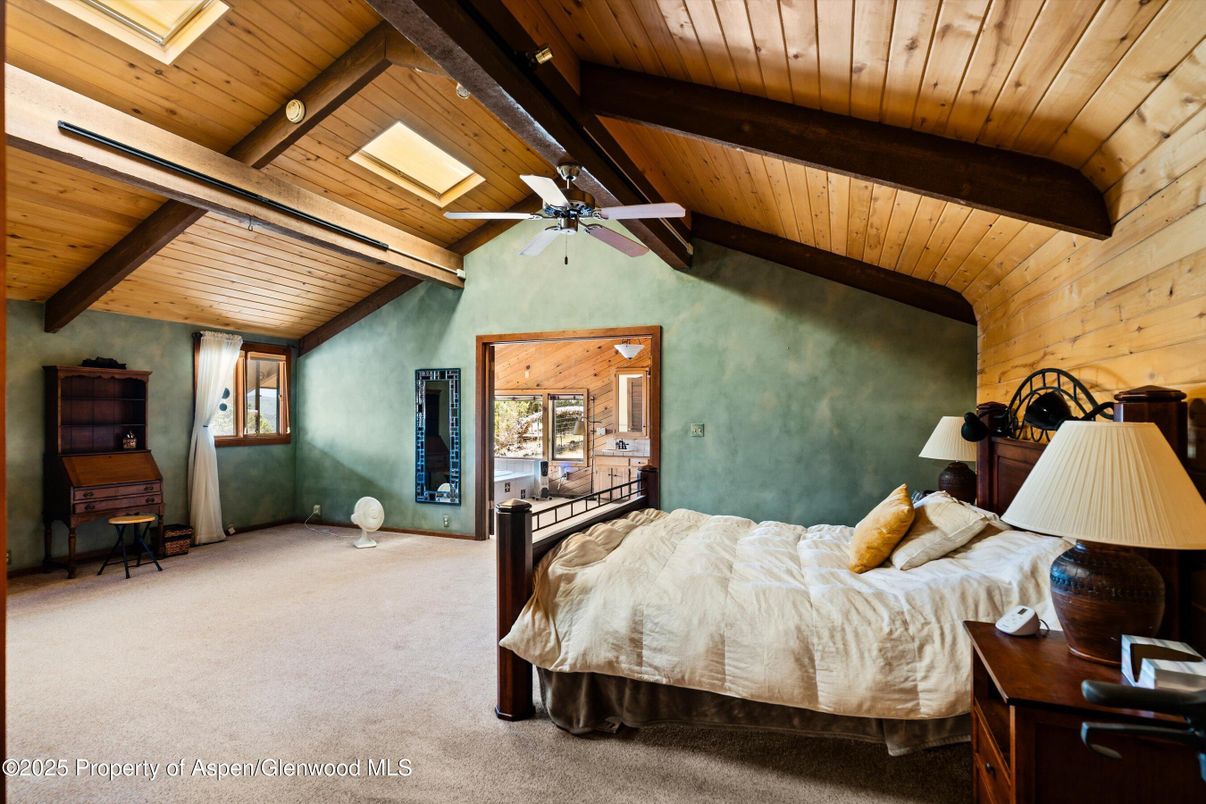 Bedroom, Interior, Wooden Beams, Wooden Ceilings, Wooden Walls