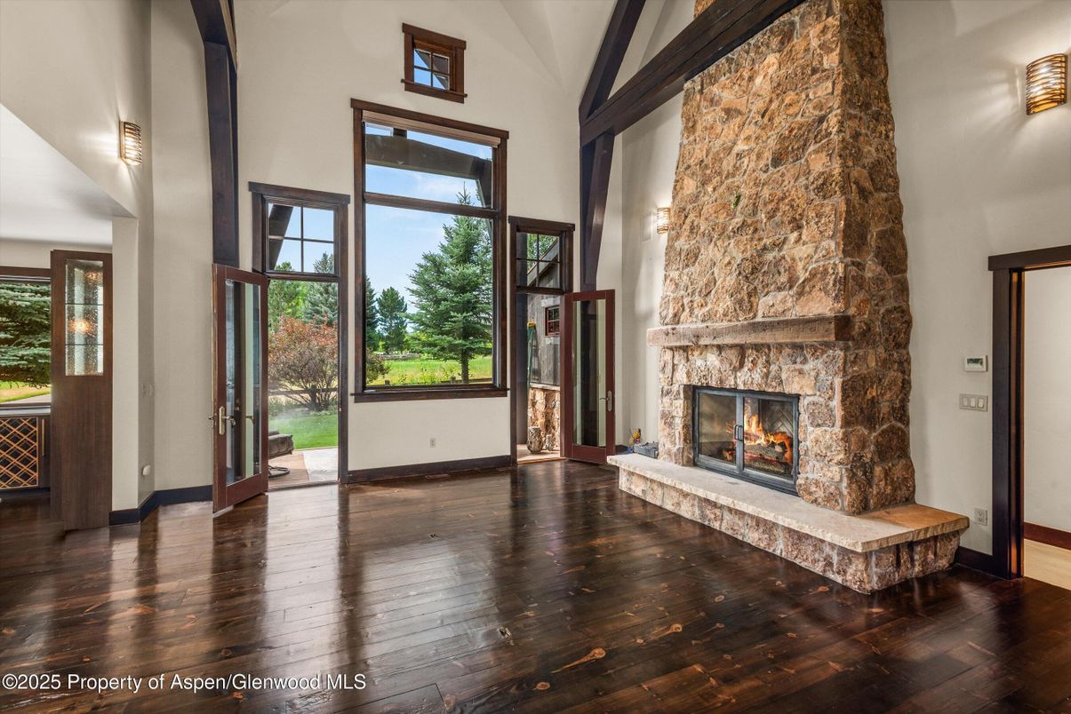 Fireplace, Interior, Wood Texture Flooring