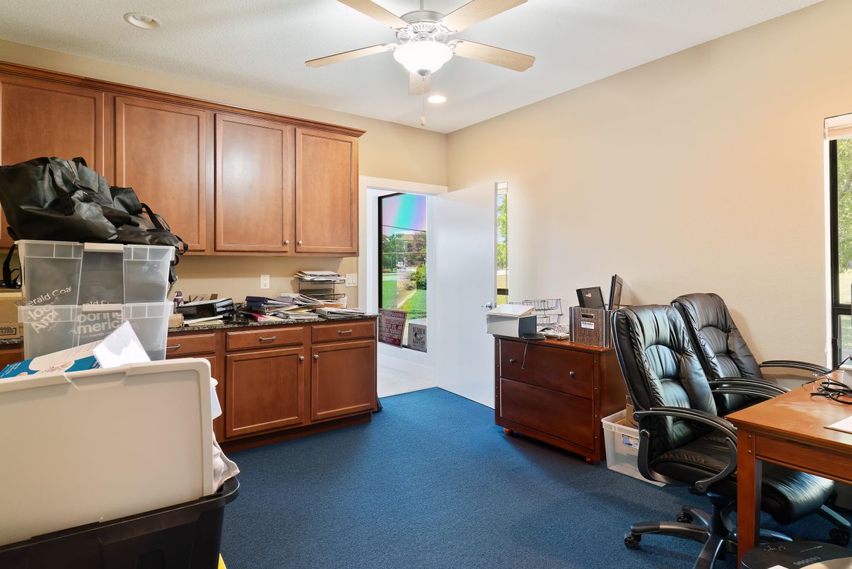Home Office, Interior, Recessed Lighting