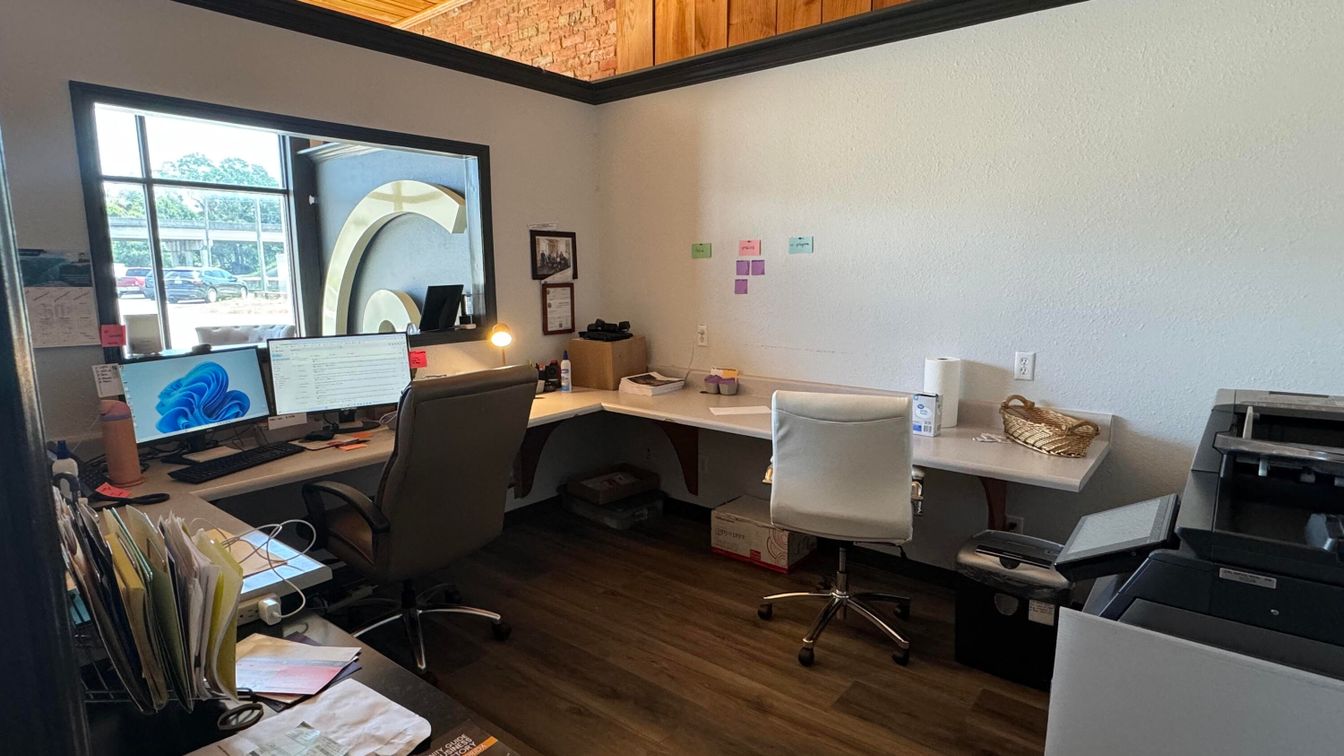 Home Office, Interior, Wood Texture Flooring