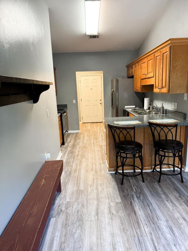 Interior, Kitchen, Wood Texture Flooring