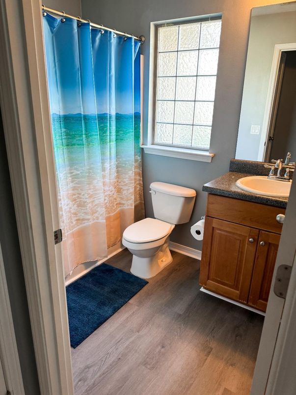 Bathroom, Interior, Wood Texture Flooring