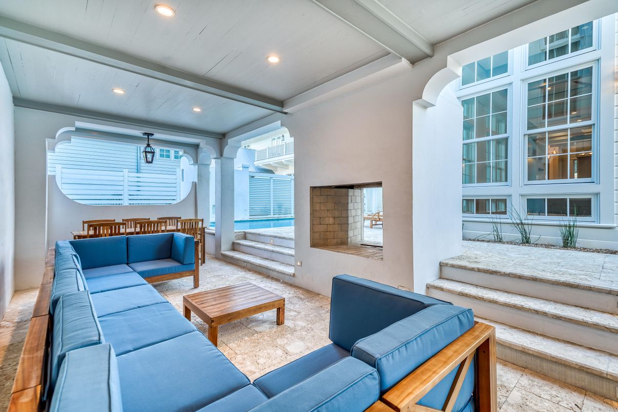 Interior, Living room, Recessed Lighting