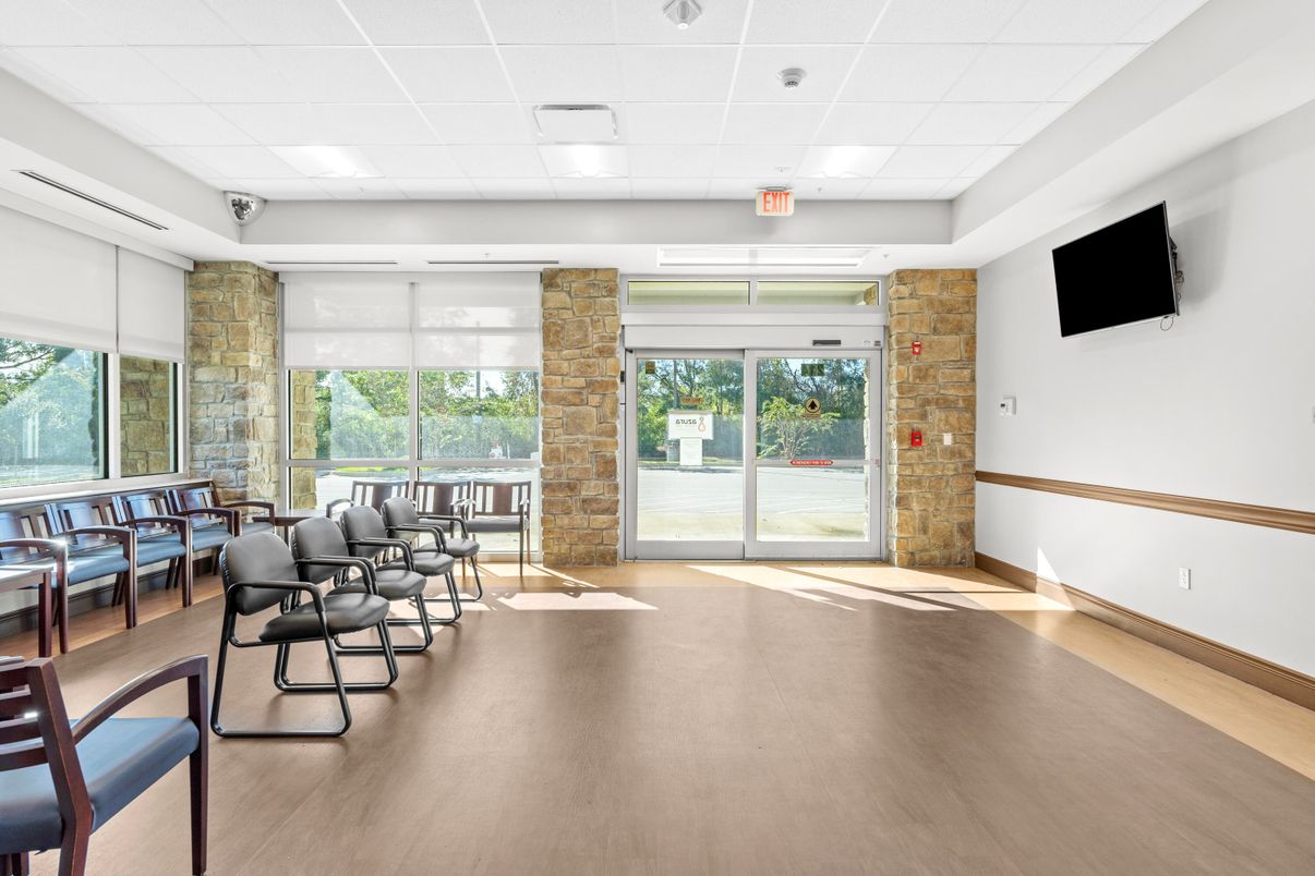 Interior, Recessed Lighting, Stone Walls, Wood Texture Flooring
