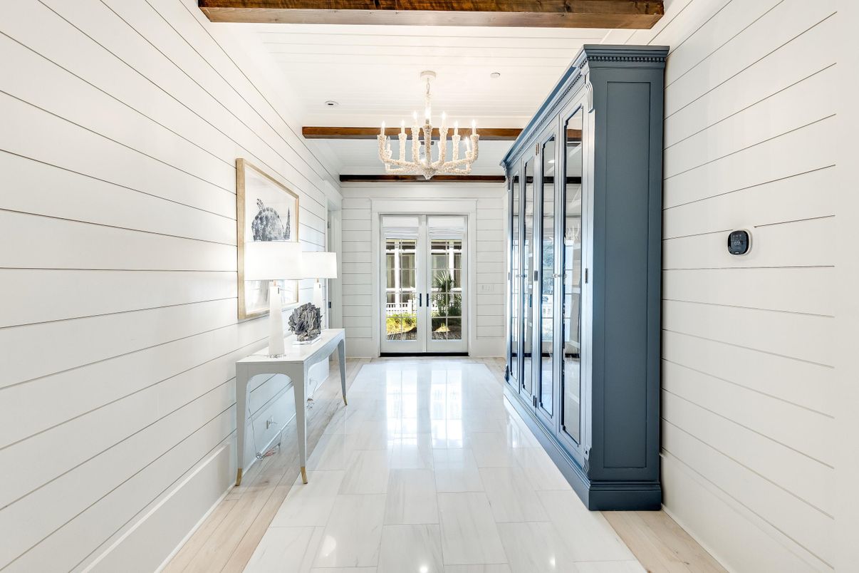 Chandelier, Interior, Marble, Recessed Lighting