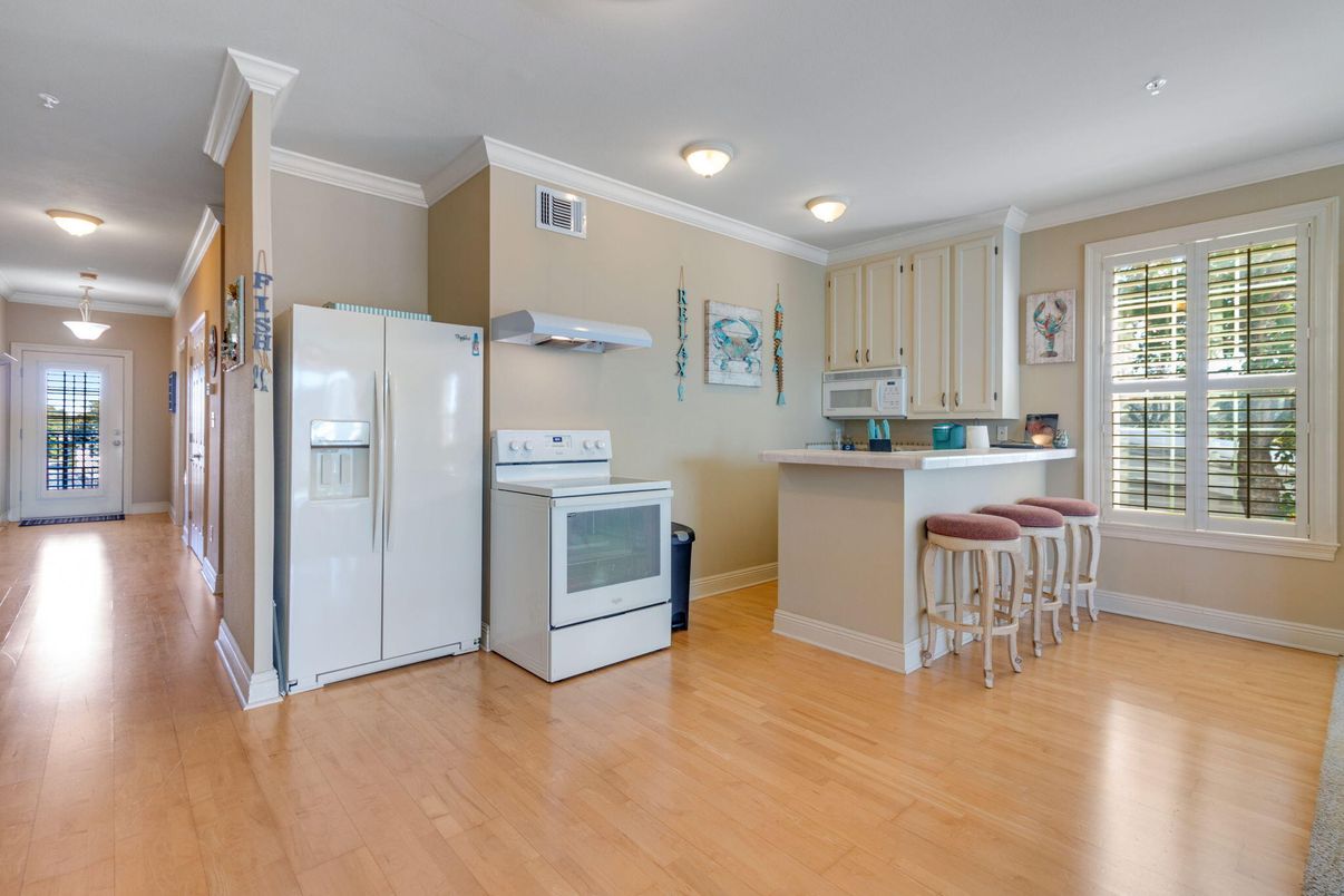 Interior, Kitchen, Wood Texture Flooring