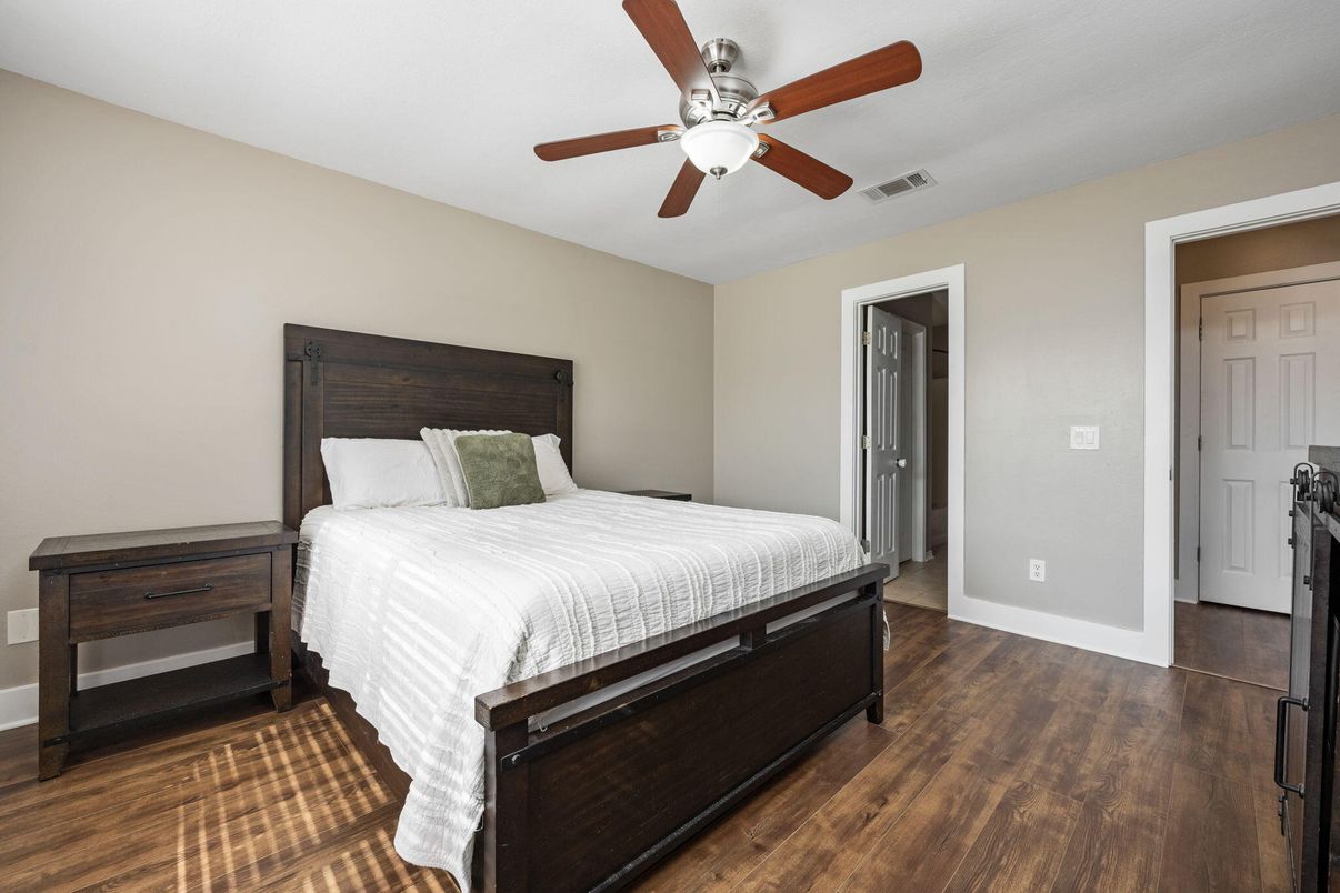 Bedroom, Interior, Wood Texture Flooring