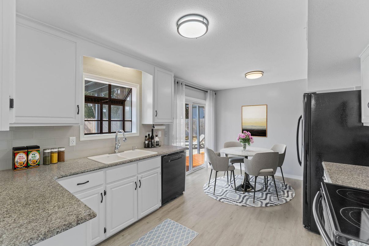 Dining room, Interior, Kitchen, Wood Texture Flooring