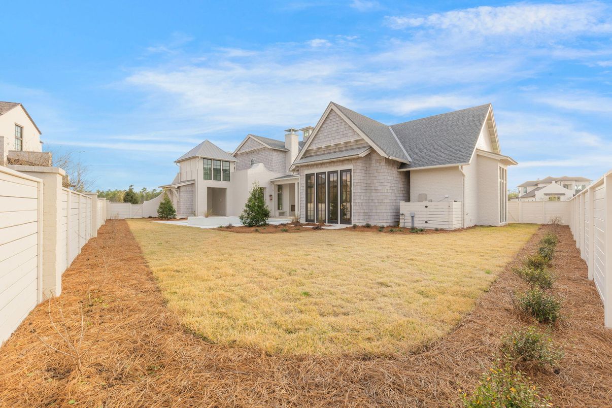 Attached, Backyard, Exterior, Facade, Farmhouse