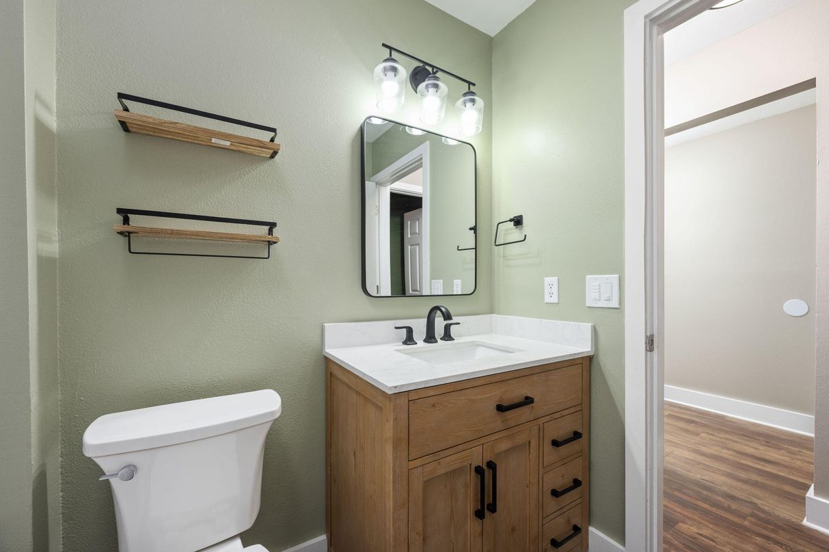 Bathroom, Interior, Wood Texture Flooring