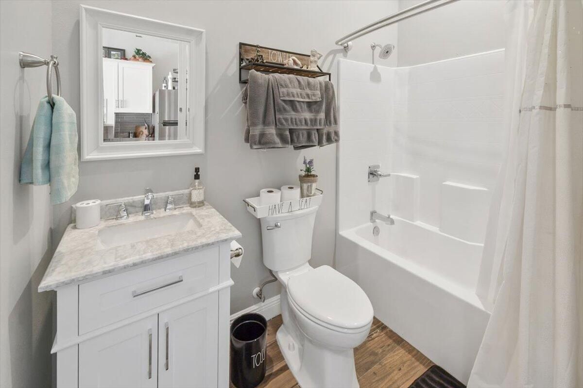 Bathroom, Interior, Wood Texture Flooring