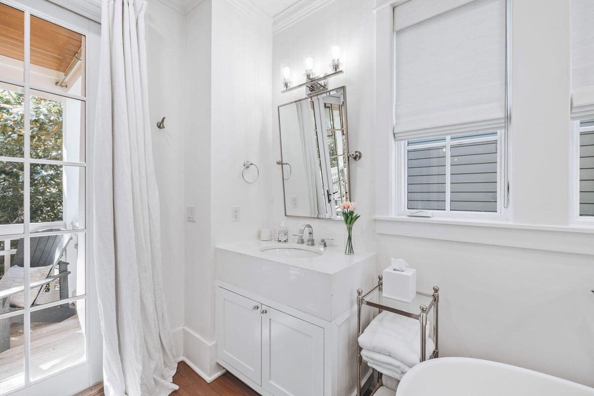 Bathroom, Interior, Wood Texture Flooring