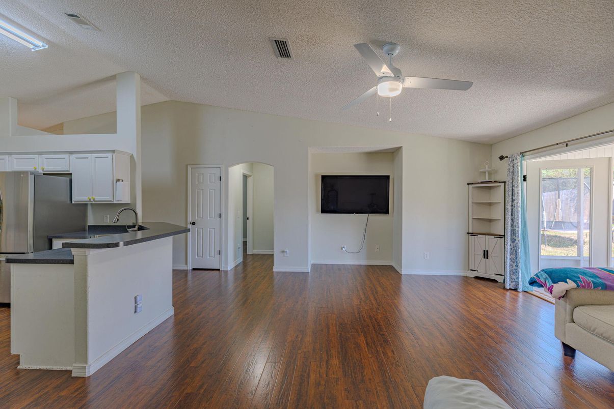 Interior, Kitchen, Wood Texture Flooring
