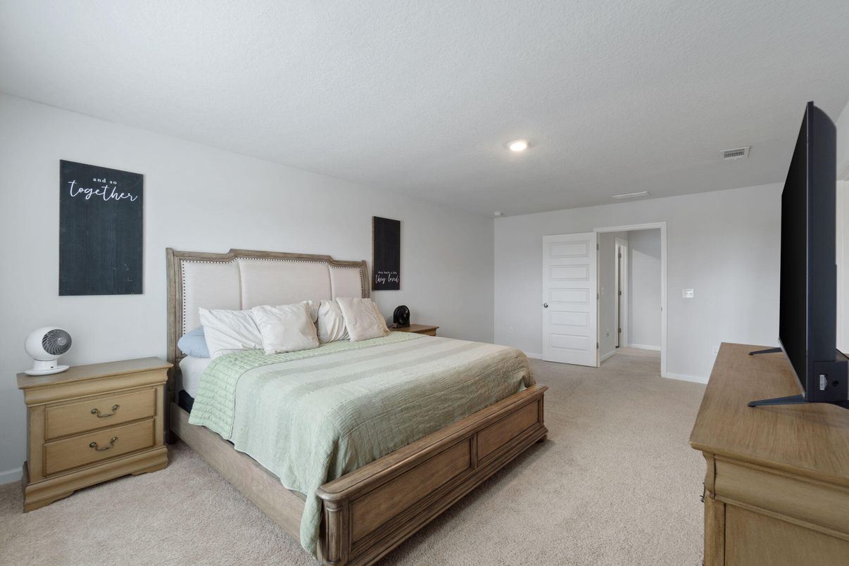 Bedroom, Interior, Recessed Lighting