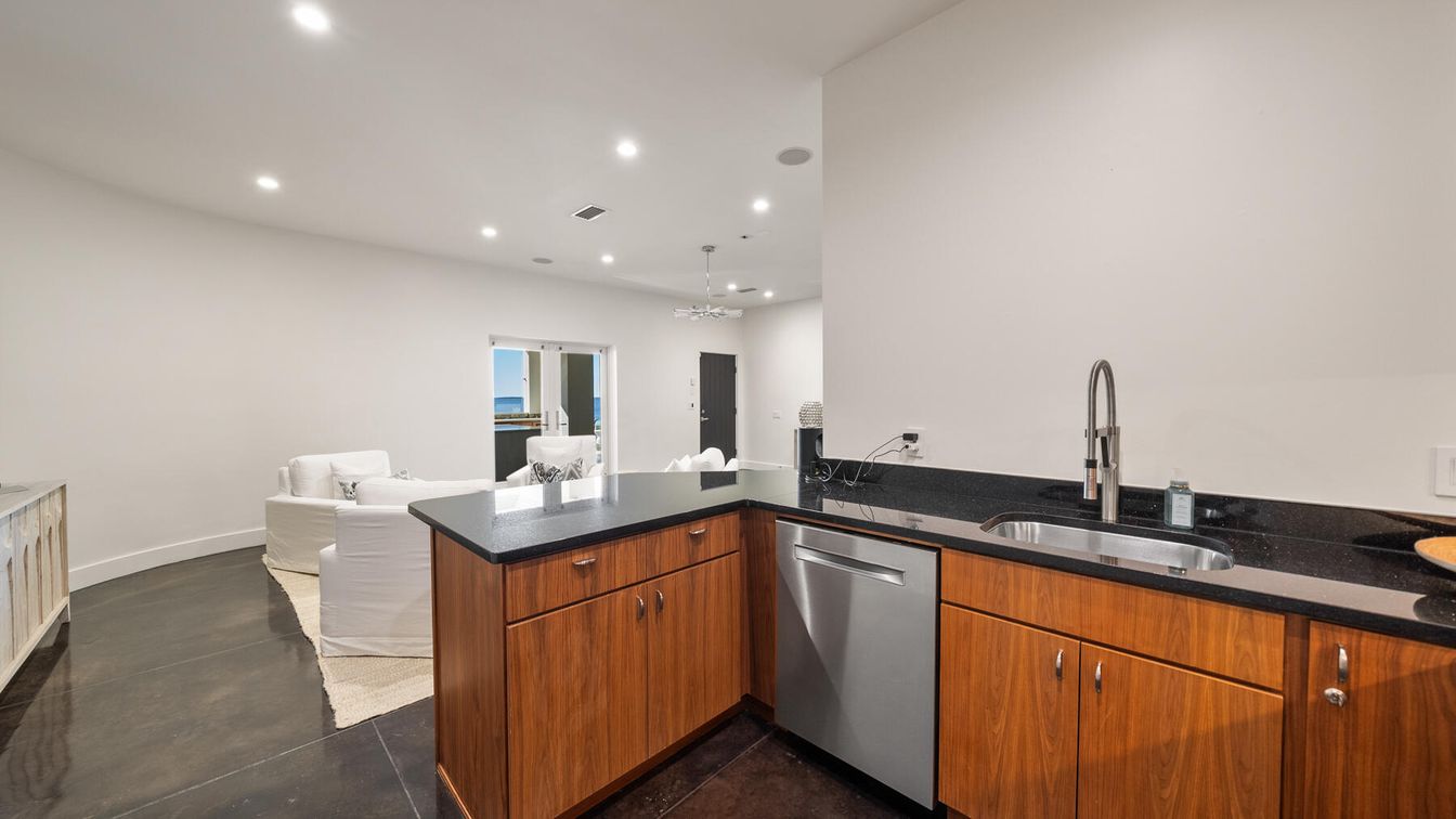 Interior, Kitchen, Living room, Recessed Lighting, Stainless Steel Appliances