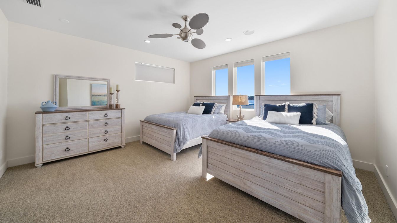 Bedroom, Interior, Recessed Lighting