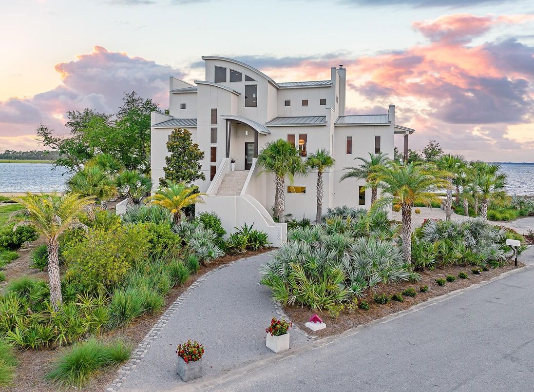 Exterior, Facade, Water, Spanish Mediterranean