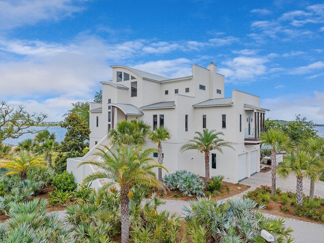 Exterior, Facade, Water, Spanish Mediterranean