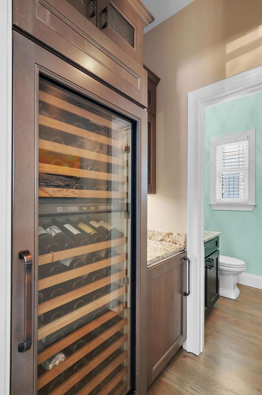 Bathroom, Glass Shower, Interior, Wood Texture Flooring