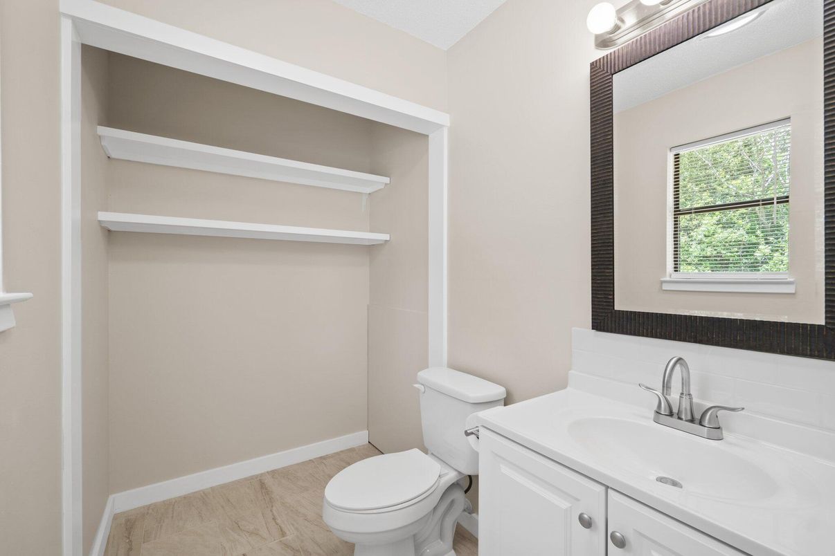 Bathroom, Interior, Wood Texture Flooring