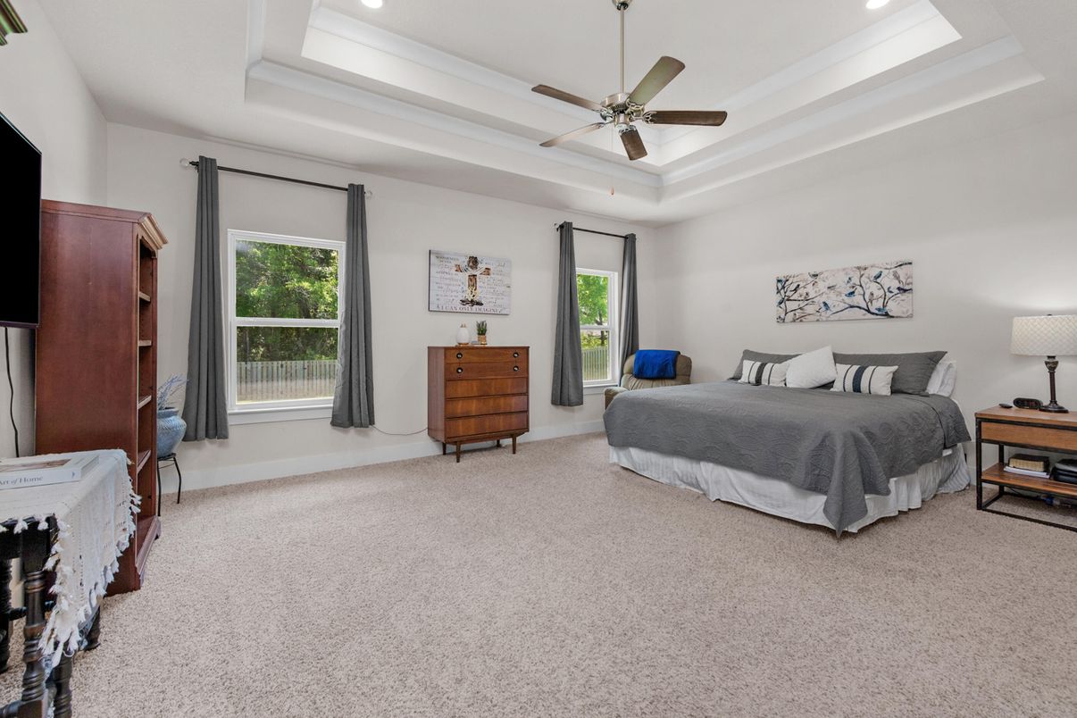 Bedroom, Interior, Recessed Lighting